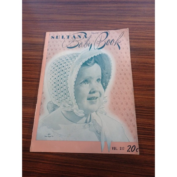 1947 Sultan Baby Book Knitting Crochet Patterns Instructions Booklet - Picture 1 of 10